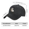 Ghost Cat Meme Funny Artwork Baseball Caps Vintage Distressed Cotton Halloween Snapback Cap Unisex Outdoor Adjustable Fit Hats