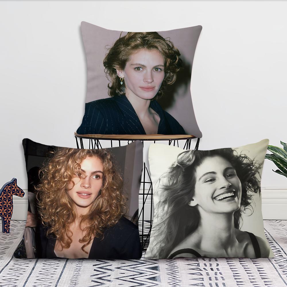 Actor JJulia RRobertS cushion cover For Pillow Printing Sofa Decoration Home Car Room Coffee Shop Office Nordic Simplicity