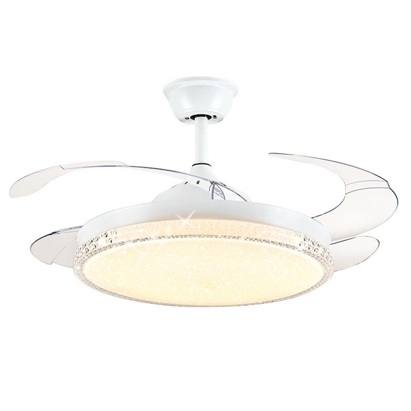 Oeny 48-inch Invisible Ceiling Fan with Full-Spectrum Light