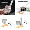 Coffee Capsules Accessories Set with Stainless Steel Spoon Filter Paper and Cleaning Brush for Easy Brewing Maintenance
