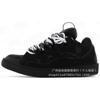 Leather Splicing Casual Shoes Trendy Sports Shoes Men's and Women's Board Shoes Bread Shoes