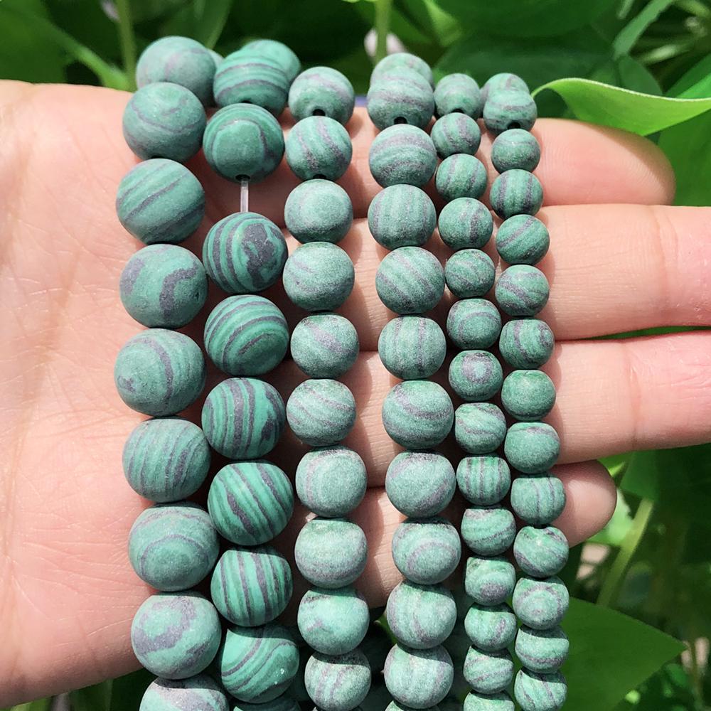 Natural Stone Matte Amazonite Round Beads for Jewelry Making  Perles Gem Loose Beads Diy Bracelet Necklace 15   4/6/8/10/12mm 4mm 91pcs