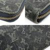 Used LOUIS VUITTON Purse Zippy wallet M95614 Zip Around Monogram denim Noir black Accessory