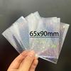 50Pcs Heart Shape Rainbow Star Foil Card Sleeves Top Loading Protector For Board Games Collectible Cards Pos  Tarot