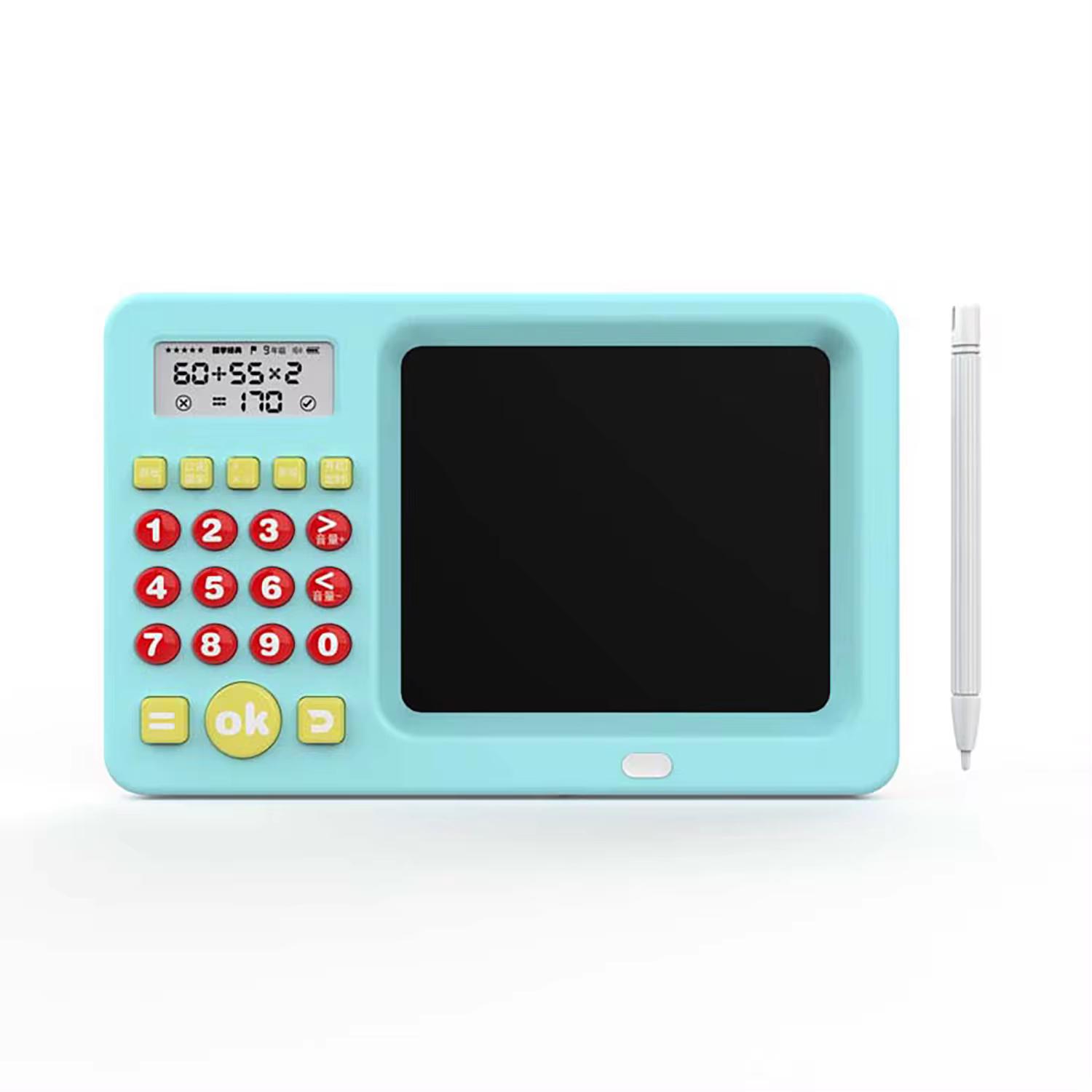 Handwritten board math oral calculation intelligent math practice machine for children s early education and puzzle learning синий