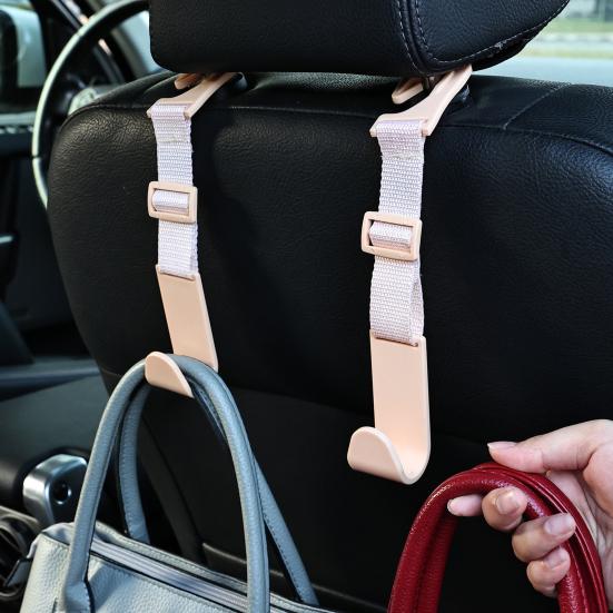 4Pcs Headrest Fastening Hooks Bag Hanger Car Hooks Car Interior Accessories