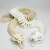 Фигурка скелета змеи, напечатанная на 3D-принтере, с подвижными суставами, фигурка скелета змеи, артикулированное животное