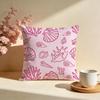 Oceanic Seashell Pattern Cushion Cover Soft Pillow Cases for Home Bedroom Living Room Sofa