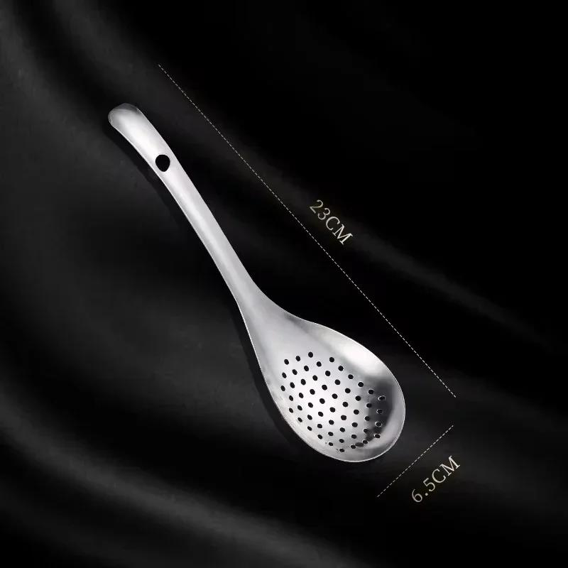 

304 Stainless Steel Strainer Spoon Food Perforated Skimmer Colander Kitchen Colander Filter Strainer