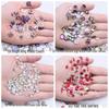 Aurora AB Glass Nail Art Accessories: Irregular & Square Rhinestones, Hair Clips, Handmade Stick-On Embellishments.