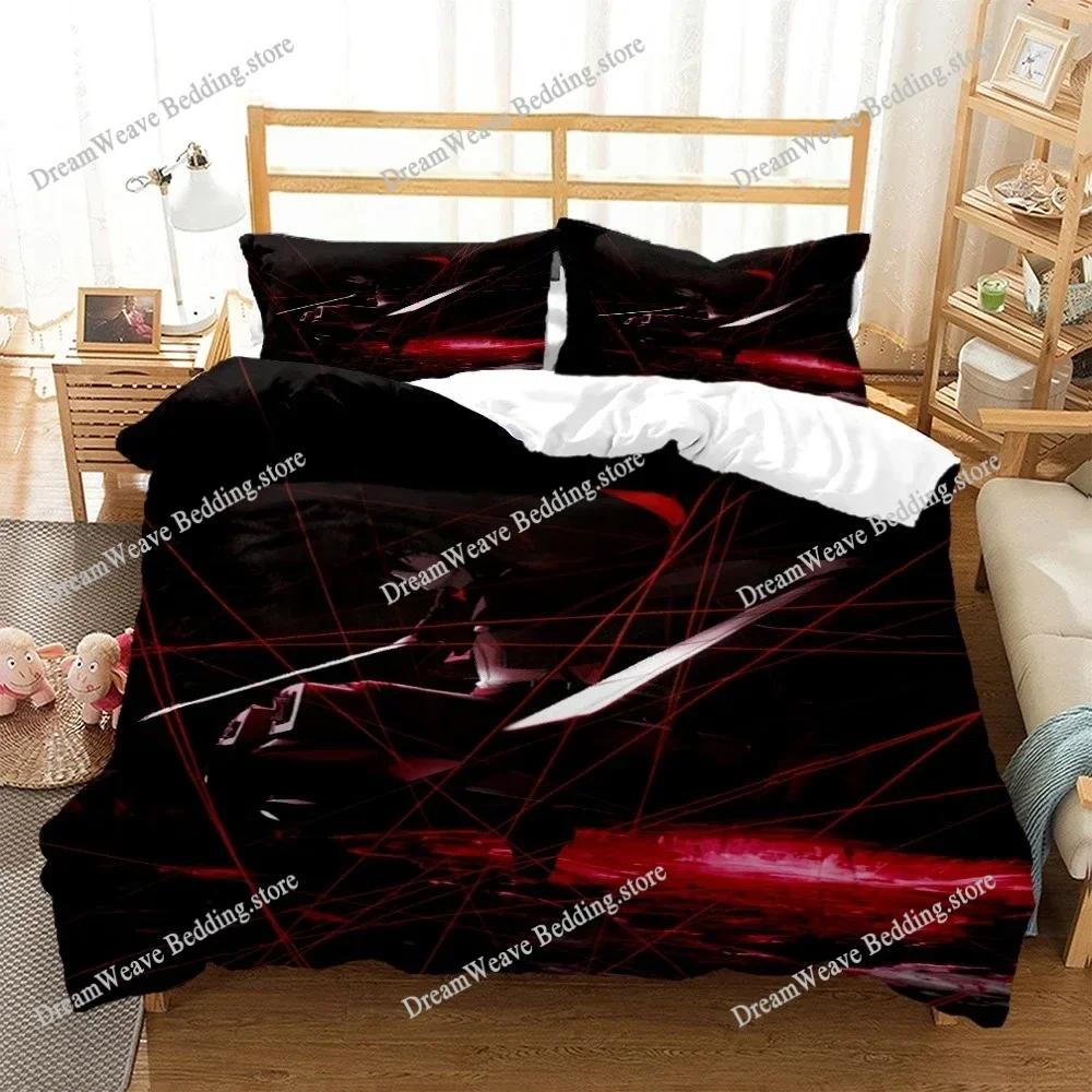 Attack On Titan Luxury Bedding Set Japan Anime Cartoon Duvet Cover Set Comforter Bedspread Twin Single Size Printed Home Textile