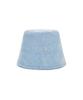 Bajal Va Studded Non-Washed Denim Drop Bucket Hat Light Indigo