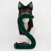 Anime Maomao Cosplay Pruik The Apothecary Diaries Mao Mao Cosplay Groen Haar Oren Hoofddeksel Staart Dames Halloween Feest Accessoires