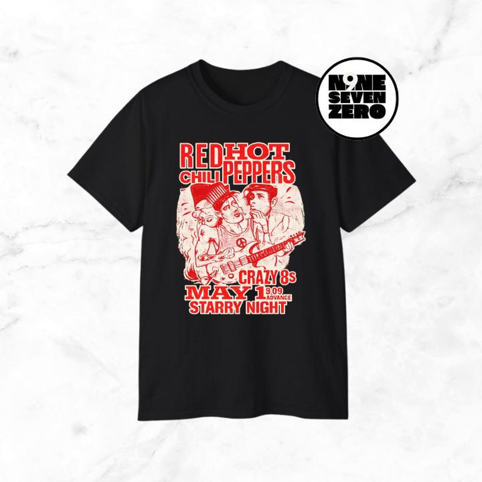 Red Hot Chili Peppers Concert T-Shirt – Rock Music Band Tee 3XL