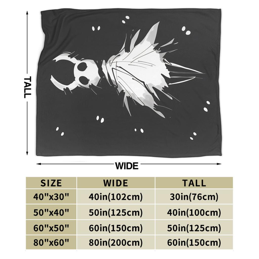 Hollow Knight Silksong Blanket  Super Warm Print Plush Throw Blanket For Boy Girl Living Room Flannel Bedspread Bed Cover