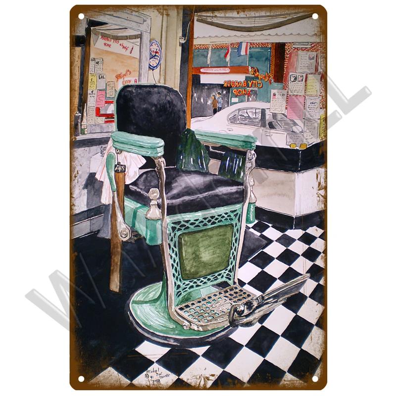Barber Shop Retro Pub Bar Decoration Tin Sign Shabby Chic Home Decor Plaque Metal Sign Wall Poster Vintage Decor Art Vintage