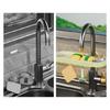 Stable Sink Sponge Shelf Functional Water Tap Sponge Storage Organizer Practical Kitchen Dishes Organizer Rack