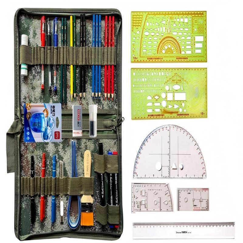 Topographical Mapping Tool Kit with Tactical Ruler