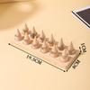 Compact Wooden Finger Ring Display Stand Sturdy Multi-slot Jewelry Holder for Vendor Events Home Vanity Jewelry Organization
