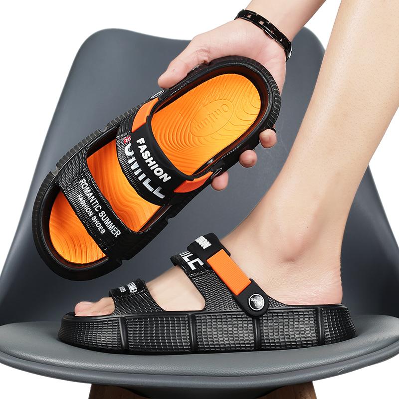 Fashion Young Fashion Men's Slippers EVA Thick Bottom Mixed Colors Mens Casual Shoes Men Slip-on Sandals Summer Beach Male Sports Slides