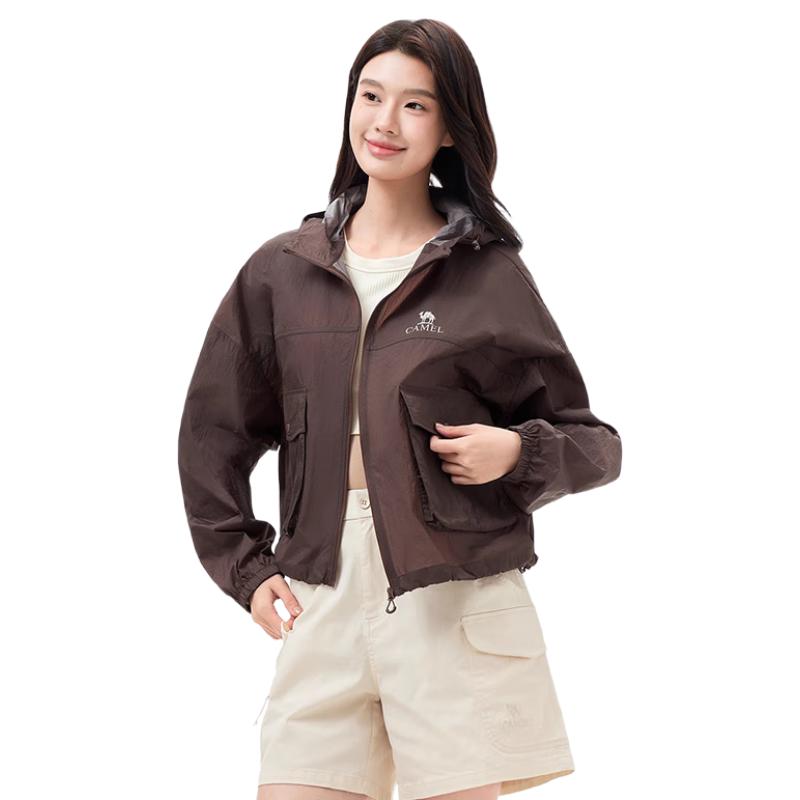 CAMEL Women s UPF50+ Ice-Feel Sun Protection Hooded Jacket S