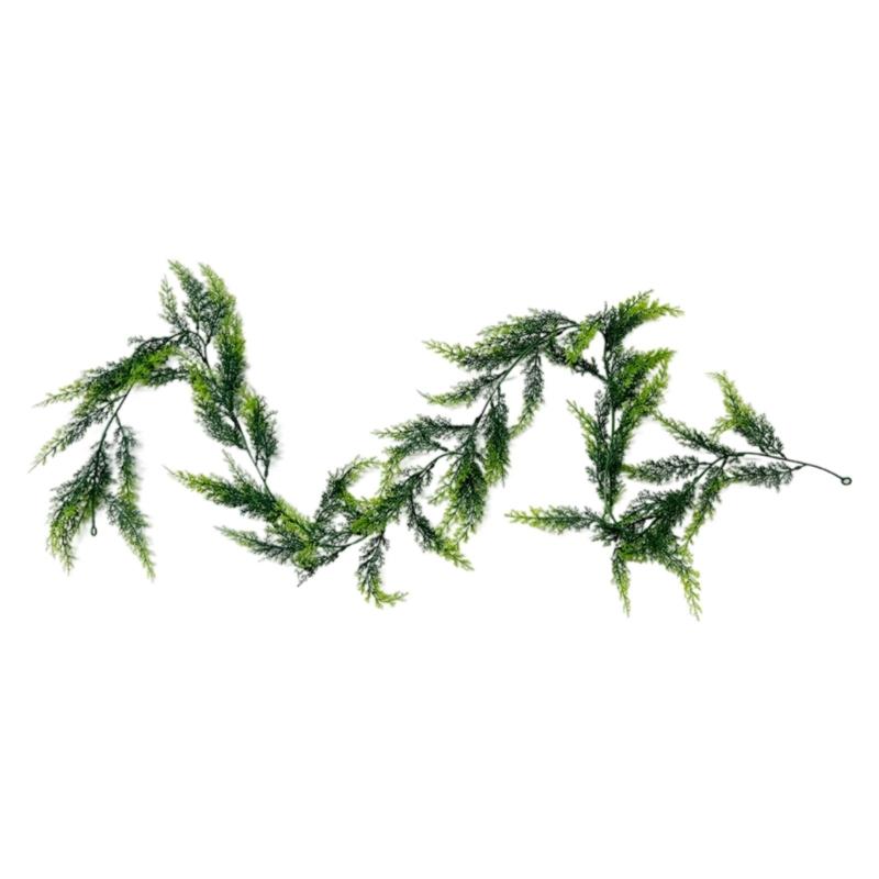 

Realistic Faux Greeneries Christmas Decoration Flexible Evergreen Rattan For Indoor outdoors Festival Setting