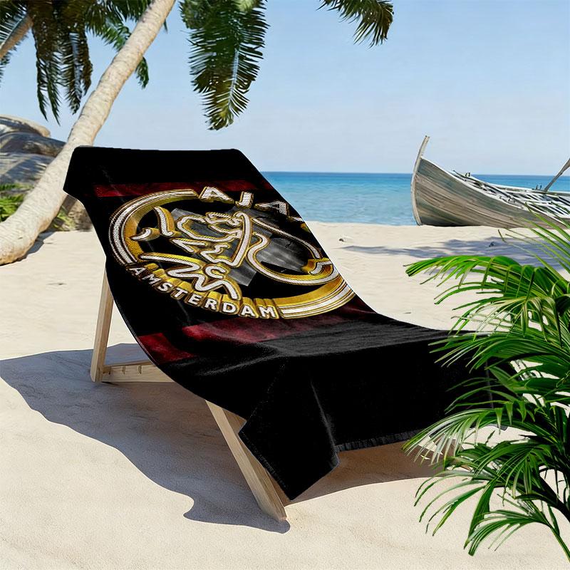 AFC Ajax Print Strandtuch, Großes Weiches Schnelltrocknendes Handtuch für Strand Camping Schwimmen