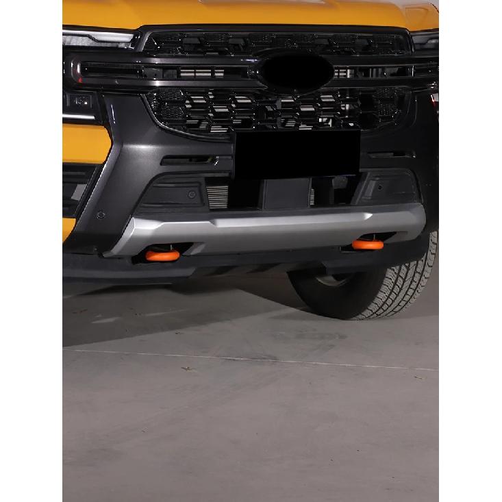 For Ford Ranger Ranger T9 2023-2026 TPE Black Car Front Tow Hitch Protective Cover Tow Hitch Trim Car Accessories