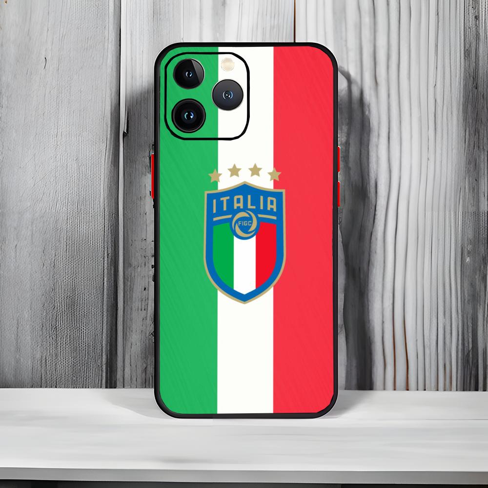 

Classic European Country I-Italia Phone Case Black Matte Thin Phone Case For iPhone17 16 15 14 13 ProMax iphone12promax