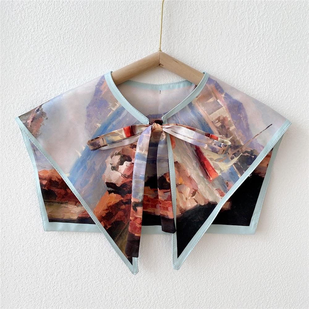 Silk Shawl Scarf: Women's Shoulder Drape for Spring, Summer, Autumn - Versatile Neck Decoration & Protection