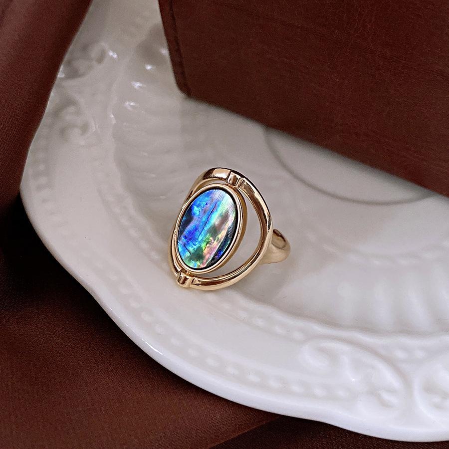 Vintage Palast Blumenring Diamantstil Leichter Luxus Premium Zeigefinger Schmuck