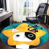 1pc Cat Star Office Round Area Rug, Indoor Mat Suitable ForOffice, Under Office Chairs Bedroom Living Room Home Decor, Room Deco u56