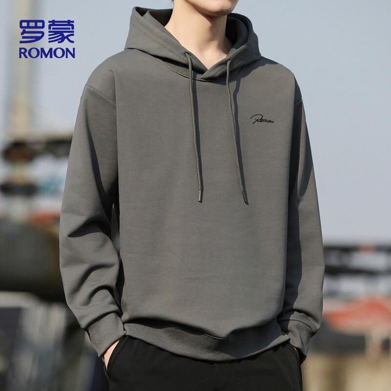 ROMON Men's Casual Hooded Long Sleeve Sweatshirt SD1