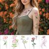 Small Fresh Colorful Flower Lotus Butterfly Tattoo Sticker Party Party Decoration Sticker