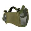 Tactical Steel Half Face Mask Mesh Military Style Face Mask for Airsoft Hunting Shooting