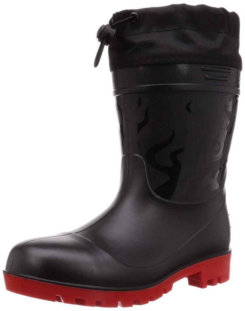 Fuji Glove Industry Route 66 Short Safety Size 3L Boots, Antibacterial, Odor-Resistant, Oil-Resistant Sole, 66-85, Men's, Black, (27.5-28.0cm)