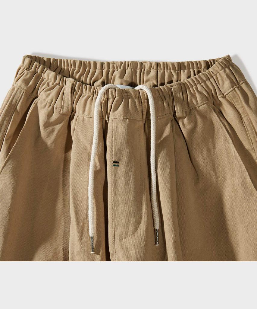 FFEFF STUDIO Bio Cotton Long Elastic Waist Pants (Beige)
