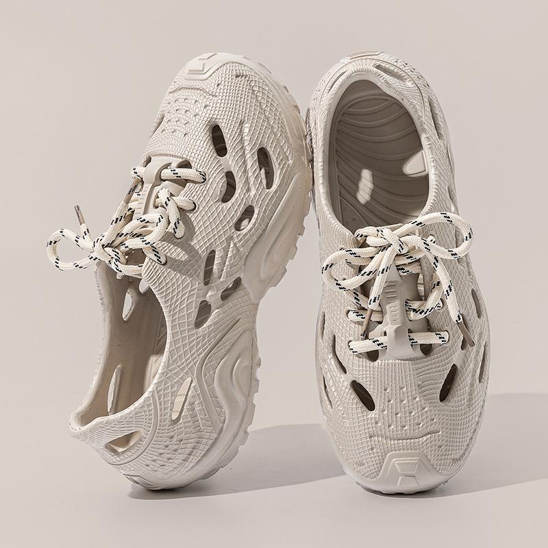 

Fashion Men s Summer Outdoor Beach Baotou Anti slip Breathable Drifting Fishing Shoes Lightweight Hole Shoes Men 44-45 коричневый