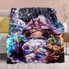 One Piece Anime Flaneldecke - Weich Warm Perfekt für Sofa, Bettwäsche Camping Reisen Büro Heimdekoration -QJY