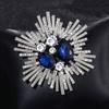 Broche unissex em forma de flor strass decoração retrô bolsa terno casaco colarinho chapéu cachecol decoração roupas alfinete festa baile noiva casamento vestuário joias