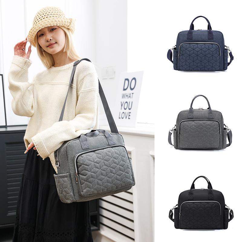 Fashionable Hand-held Mommy Bag, One Shoulder Crossbody Bag, Large Capacity Maternity Bag, Lunch Bag
