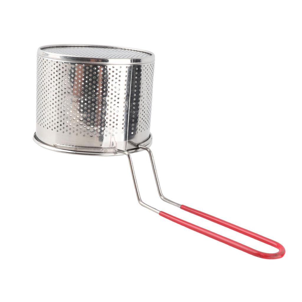 304 Stainless Steel French Fries Basket Multifunctional High Temperature Proof Round Deep Fry Basket Net Potato Cooking