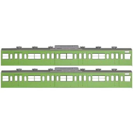 

Greenmax N gauge серия JNR 103 дополнительный вагон кит кузова Saha 18008 модель поезда (JR) низкоскоростной, не-блочный вагон, автомобиль с кондиционером, Угуису, 2-вагонный