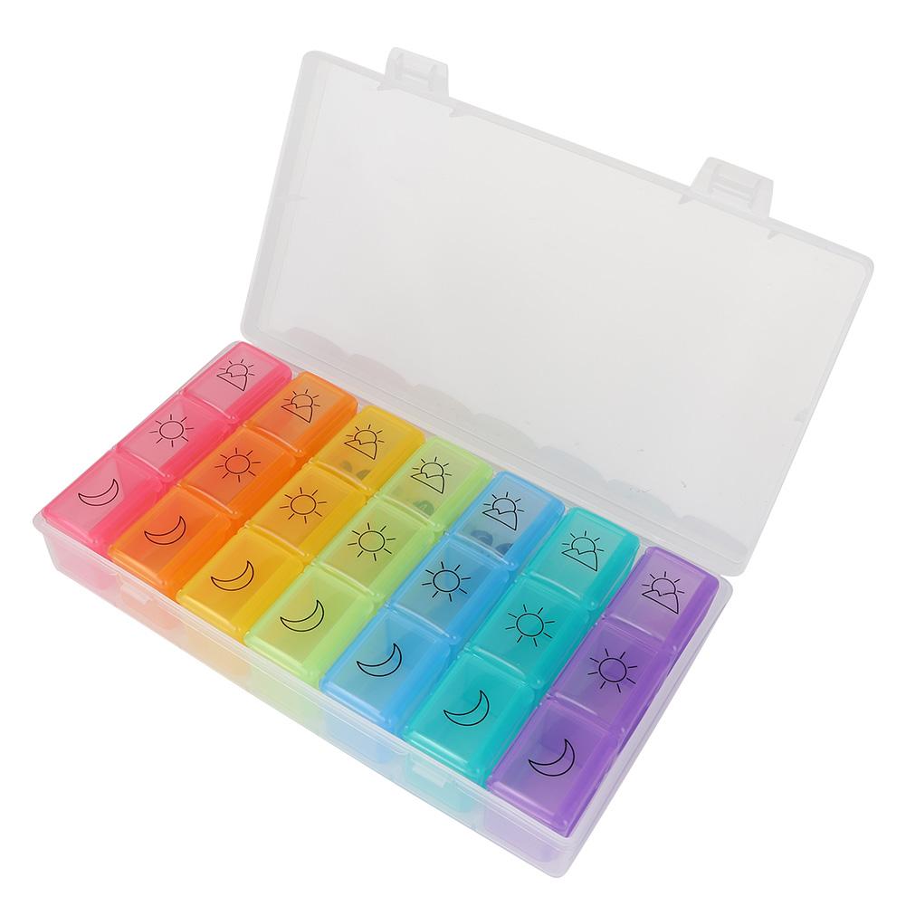 7 Day Week Pills Weekly Medicine Organizer  Tablet Storage Case Holder