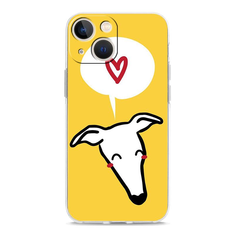 Phone Case For iPhone 17 Air Cases iPhone 16 15 12 13 14 Pro Max SE 7 8 Plus iPhone11 Clear Soft Cover Galgo Greyhound Dog