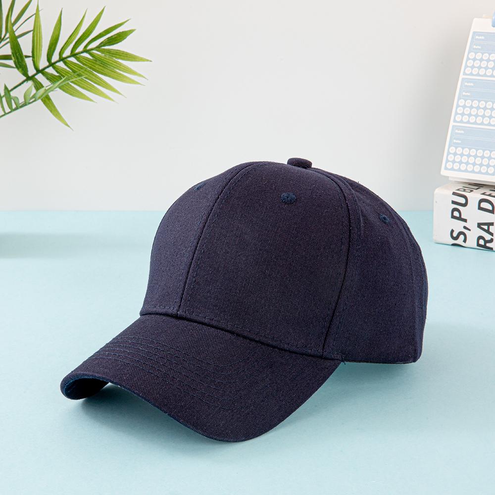 

Unisex Solid Color Baseball Cap, Adjustable Casual Dad Hat for Daily Wear, Summer Sun Protection Hat for Outdoor Travel, Fashion Adjustable темно-синий