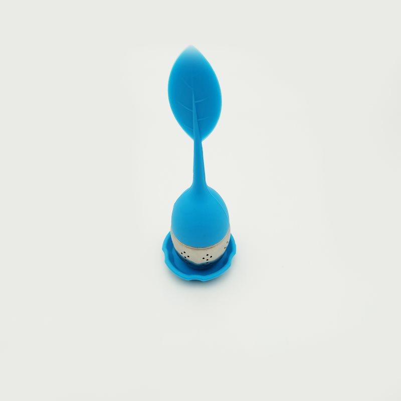 Haushalt Silikon Tee Sieb Süßes Blatt Muster Teefilter Teekanne für Loseblatt Kräuter Gewürz Filter Werkzeuge