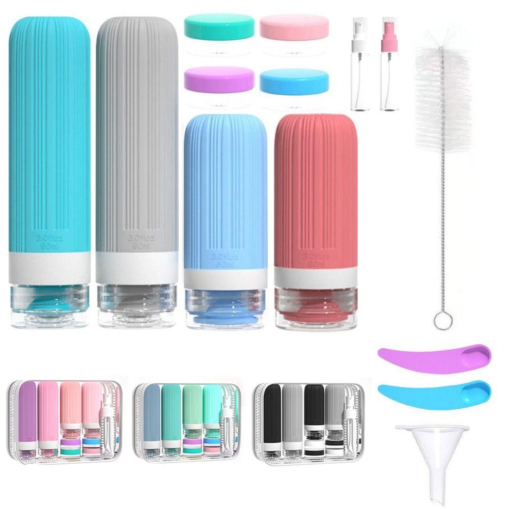 Leak-Proof Squeeze Liquid Bottle Kit Empty Portable Lotion Container  Shampoo Container