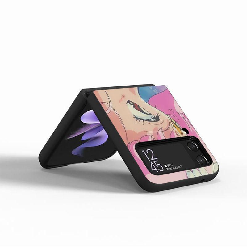 Harte PC-Schutzhülle für Samsung Galaxy ZFlip3 Z Flip 4 ZFlip Z Flip 3 5G ZFlip4 zflip S-Sailors Girl M-Moons Print Schutz