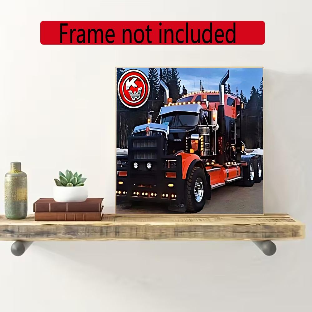 Kenworth Diamond Painting Round Diamond Mosaic Rhinestones Diamond Embroidery Craft Kit Wall Decor Without Frame